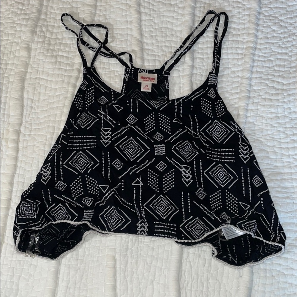 Tribal Print Crop Top